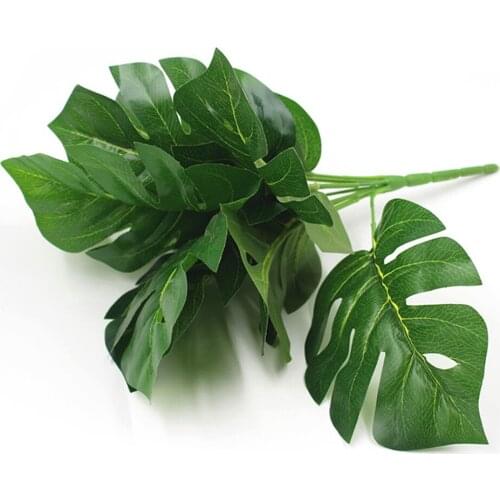 1pcs Artificial Plants Green Turtle Leaves Home Party Decor 1 Bouquet Mexican Autumn Garden Decoration Artificial Grass Plant