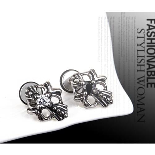 Cross Earrings For Women Fashion Punk Cross Cartilage Piercing Earrings Man Earrings 2021 Trend Jewelry Aretes De Mujer Modernos