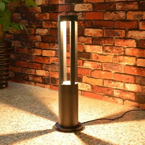10W Aluminum Cylinder Lawn Light Outdoor Garden Pathway Road Pillar Light Villa Landscape Backyard Patio Decoration Bollard Lamp