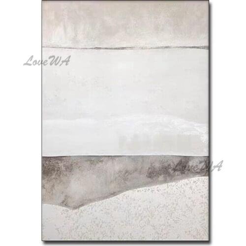 100% Hand-Painted Abstract White New Oil Painting Unframed Canvas Wall Decoration Art Home Wall Showpiece Paintings Artwork