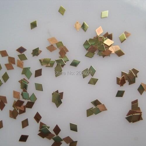 MS214-2 100pcs Gold Cute Diamond Metal Sticker Nail Art Metal Sticker Nail Art Decoration Non-adhesive Sticker