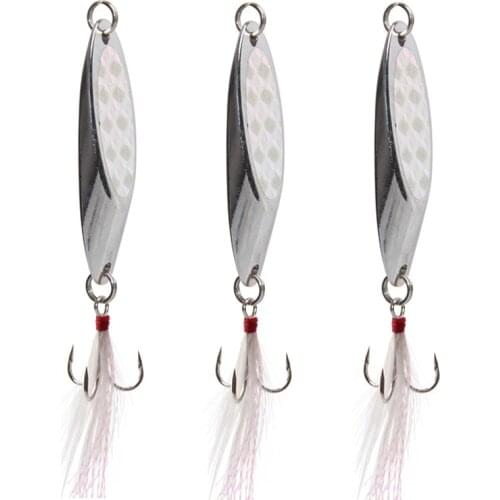 20pcs Metal Spinner Spoon lures Sequins Cast Jig lure for trout bass fishing Artificial Bait 5g 7g 10g 21g 28g