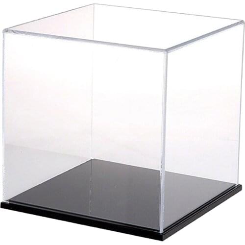Acrylic Dustproof Display Case Show Box Cube 8x8x8cm for Diecast Alloy Car Models Protective Retail Showcase