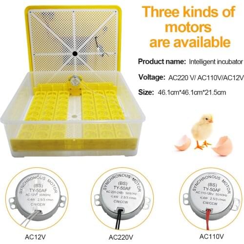 Automatic Turn Eggs 48/96 Egg Incubator Farm Poultry Hatcher Machine Temperature Display For Chicken Eggs Incubator
