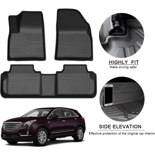 Car Floor Mats For Cadillac XT5 2016-2020 TPE Auto Foot Pad Non-Slip Waterproof Rubber Carpets Automobile Interior Accessories