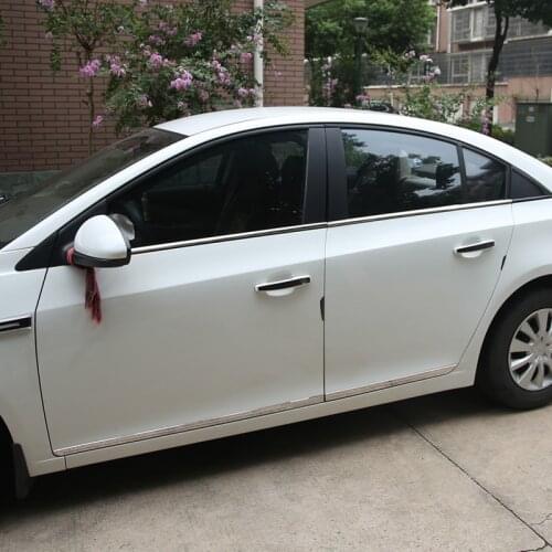 Car Full Window Trim Decoration Strips For Chevrolet Cruze 2009-2014 auto Window Strips on Car-Styling