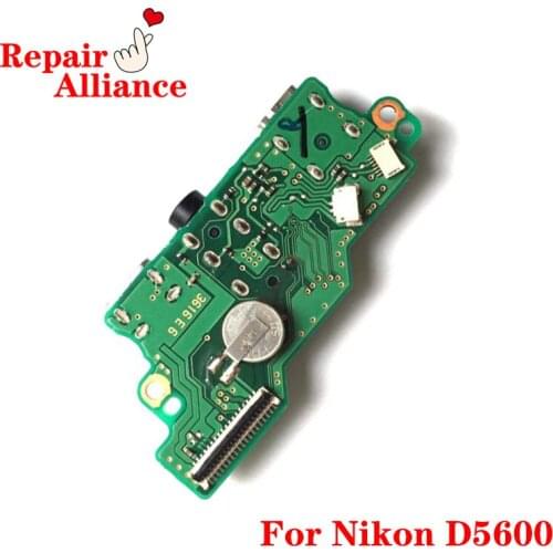 For Nikon D5600 Card with USB Jack Remote Plug USB MIC A/V OUT Board PCB Camera Repair Part Replacement Unit