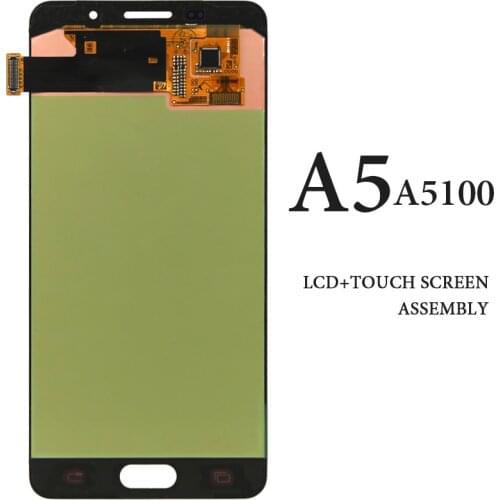 For Samsung A5 2016 LCD Display 5.2" AMOLED A510 A510F 5100 Gray White Digitizer No Dead Pixel Replacement Spare Parts