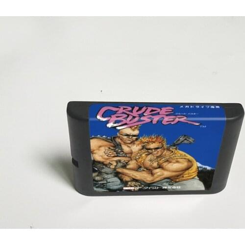 Crude Buster - 16 Bit MD Game Card for Sega Megadrive Genesis Video Game Console Cartridge