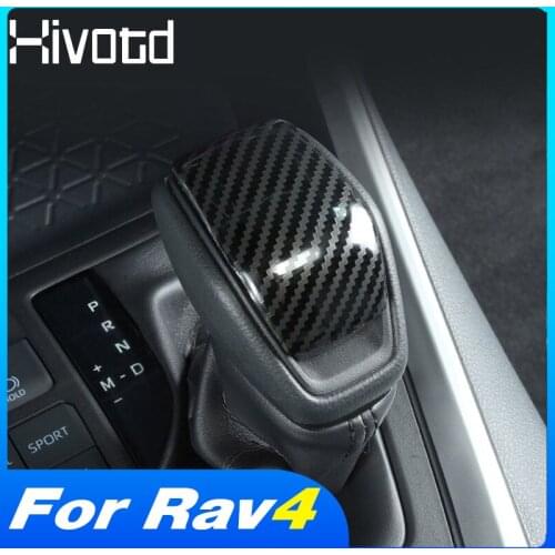 For Toyota Rav4 2021 2020 Gear Head Shift Knob Cover Decoration Car Accessories Interior ABS Trims Protection Modification Parts
