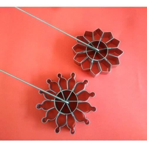 NEW Handmade Stainless Steel Rosette Cookies Patty Shell Vintage Brass Flower Mold Mould 9 cm MDSET-011