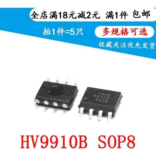 New LED Driver 9910B HV9910BLG-G HV9910B HV9910 SOP8 (5PCS)