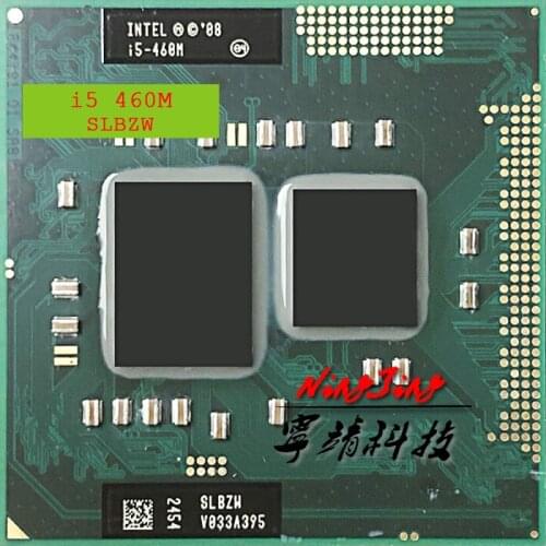 Intel Core i5-460M i5 460M SLBZW 2.5 GHz Dual-Core Quad-Thread CPU Processor 3W 35W Socket G1 / rPGA988A