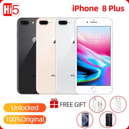 Unlocked Apple Iphone 8 Plus Mobile Phone 64G/256G ROM 12.0 MP Fingerprint iOS 11 4G LTE Smartphone 1080P 4.7 Inch Screen