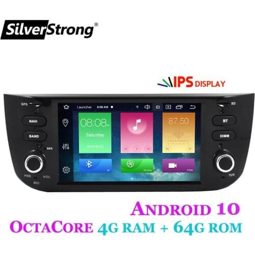 SilverStrong Android10.0 4G 64GB DSP 8Core Car Radio for FIAT Punto 199 310/ Linea 323 2012 2013 2014 2015 2016 option DAB TPMS