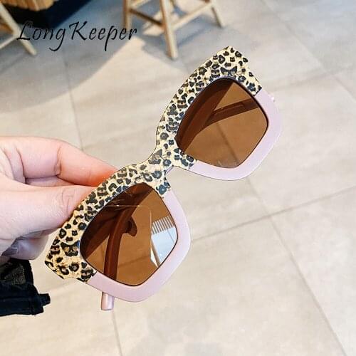 LongKeeper Fashion Square Kids Sunglasses Girls Boys Glasses Luxury Baby Sunglasses Goggles Double Colors Lentes De Sol UV400