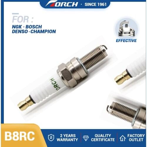 Torch Candles B8RC Alternative Motorcycle Spark Plugs For NGK CR8E DENSO U24ESR-U AUTOLITE 4302 Champion G59C for UR09CC
