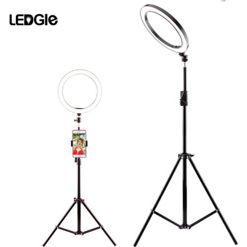 LEDGLE diameter 26CM LED stepless dimming beauty lamp fill light beauty nail eyelash eye protection multi-function floor lamp