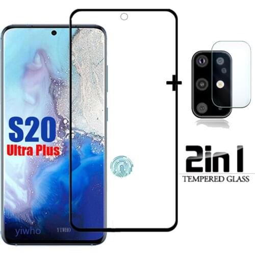 2 In 1 S20 Ultra Plus Protective Glass For Samsung Galaxy S 20 S20+ s20Ultra Camera Screen Protector lens Tempered Glasses Film