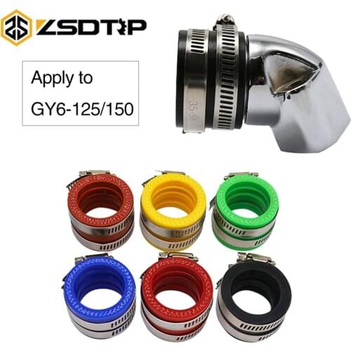 ZSDTRP For GY6 125/150 Carburetor Intake Manifold Inlet Pipe Modification Accessories + 35MM Carburetor Interface Adapter