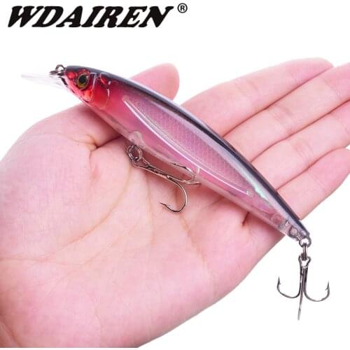 1Pcs laser Minnow Fishing Lure 11cm 13.5g Floating Wobbler Pesca Japan Artificial Hard bait Bass Pike Crankbaits Fishing Tackle