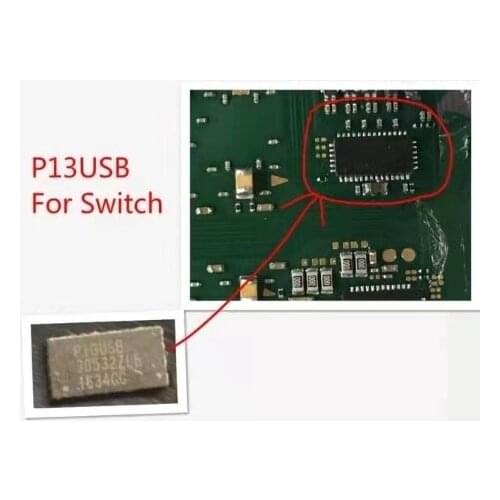 10pcs Original Replacement for Nintendo Switch NS Console Motherboard IC Chip p13usb PI3USB Phone Repair Board Repair MasterXu