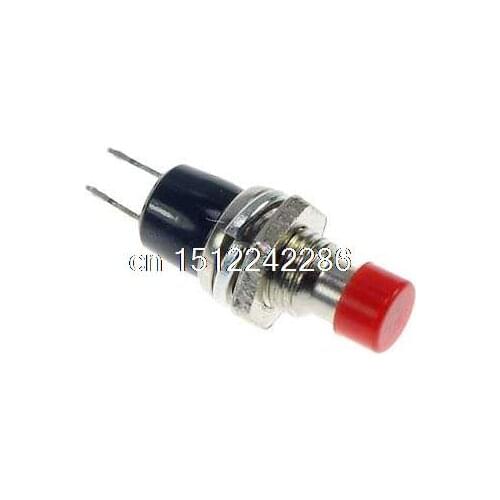 10 x Small Red Circuit Control Momentary Type Push Button Switch PBS-110 KAX-3