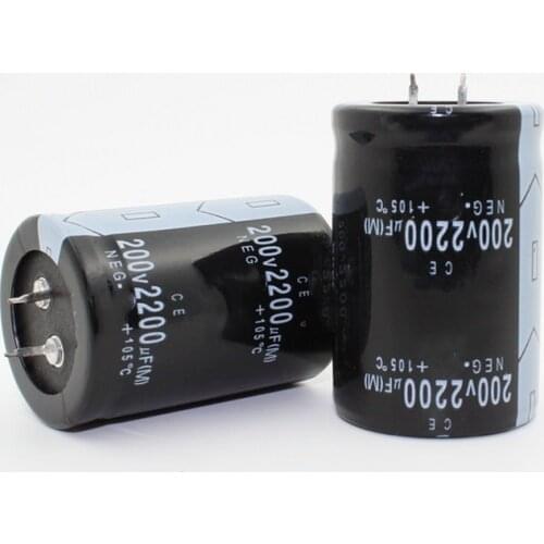2PCS-12PCS 200V2200uf Electrolytic Capacitor Radial 2200UF 200V 35x50mm