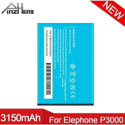 PINZHENG Phone Battery For Elephone P3000 Battery Replacement High Quality 3150mAh Back Up Bateria For Elephone P3000 Batterie