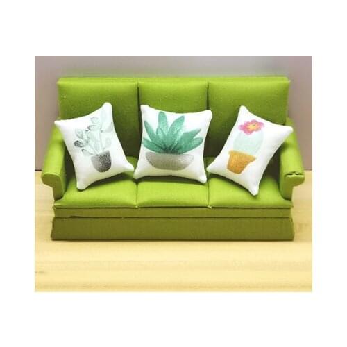 OB11 doll accessories are suitable for BJD 1/12 size fashion doll house living room furniture versatile sofa + lovely pillow