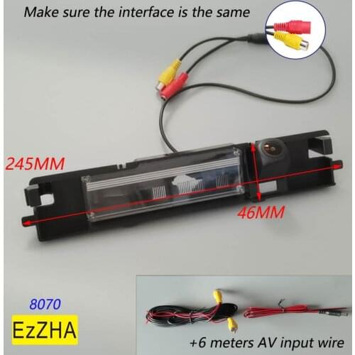 EzZHA HD car Fisheye Night Backup Rear for Toyota Yaris 2006 2007 2008 2009 2010 2011 2012 HD Night Vision Rear View Camera
