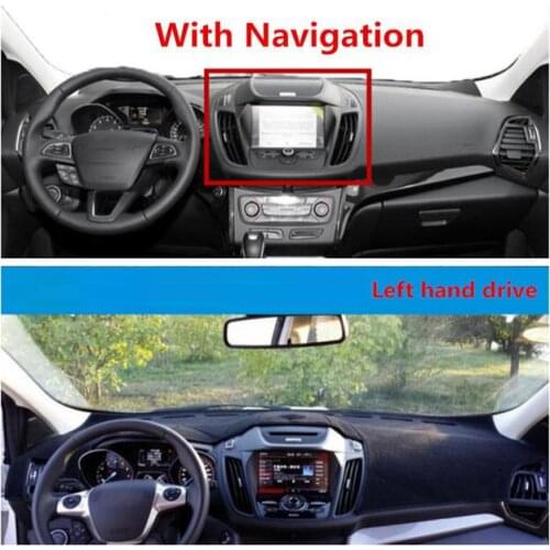 For Ford C-MAX 2012-2018 with Navigation For Left-hand Drive 1PC Car Dashboard Mats Cover Sun Shade Dashboard Cover Capter