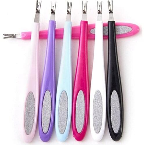 Cuticle Remover Double Sided Finger Dead Skin Push Nail Cuticle Pusher Manicure Nail Care Tool Drop