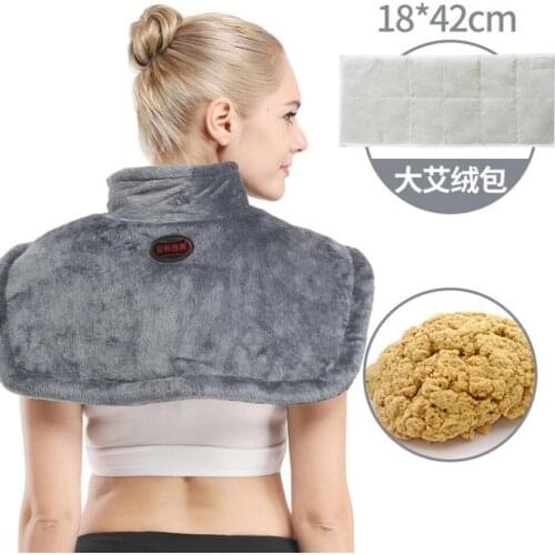 Electric physiotherapy moxibustionhot compress heating vest support shoulder pad heated shawl for periarthritis back pain relief