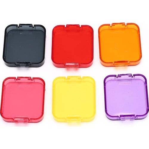 Diving Filter For GoPro Hero Black Camera Cover Lens Cap Red Gray Purple Orange Filter For Swiming Accessories Durable 6 Colors