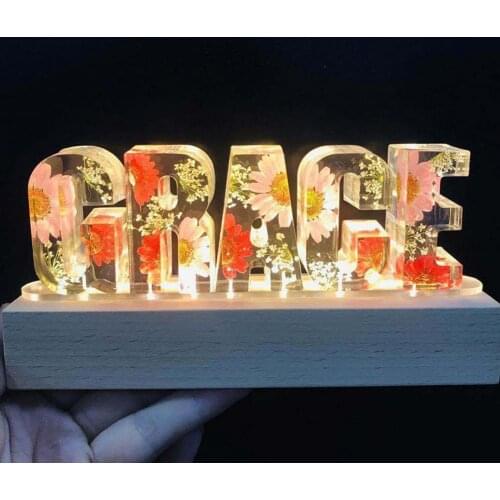 DIY Alphabet Mold Epoxy Resin Mould English Letter Silicone Mold 3D Alphabet 26 Letters Mold Decoration Mold for Birthday Party