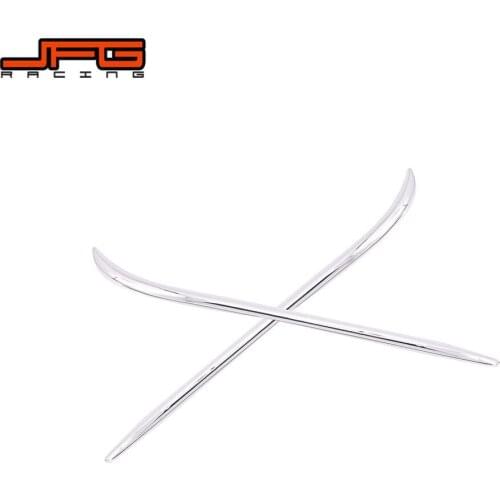 Motorcycle Chrome Fairing Eyebrows Trim Headlights Decoration Case Cover For HONDA Goldwing Gold Wing 1800 GL1800 2001-2011