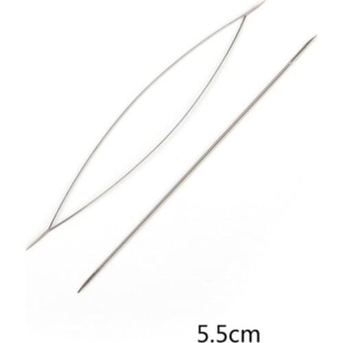 Bead Threading Needle/Cross Stitch Needle/Needle/DIY Beading Tools about 12cm about 5.8cm bulk items wholesale stainless steel