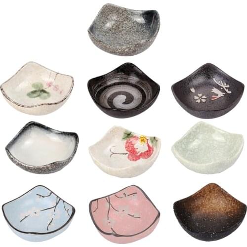 Ceramic Sauce Dish Food Snack Seasoning Sushi Wasabi Serving Dipping Plate