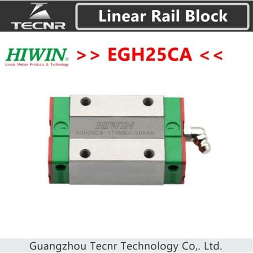 Taiwan original HIWIN EGH25CA linear guideway slide carriage block slider for linear rails HGR25