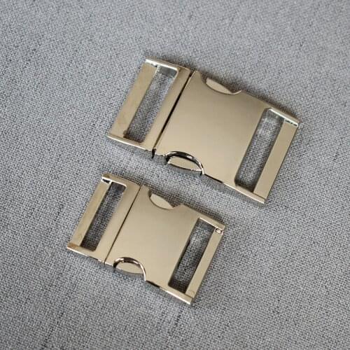 1 Pcs/Pack 20mm 25mm Metal Release Buckle For Cat Pet Dog Collar Paracord Necklace Bracelet Garment Sewing Accessory Qck-2y