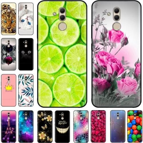 Cute Silicone Phone Case For Huawei Mate 20 Lite Mate20 Lite Cartoon Slicon Black Soft Tpu Back Cover Fundas Mate20 Lite Bumper