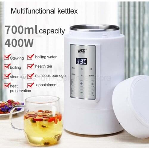700ML Mini Multi-function Electric Kettle Health cup Preserving Pot Boiled Tea Pot Hot Water bottle Warm Kettle 220V