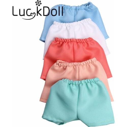 LUCKDOLL Fashion Doll Shorts Fit 18 Inch American 43cm Baby Doll Clothes Accessories,Girls Toys,Generation,Birthday Gift