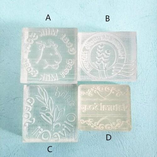 DIY Craft Soap Stamp Homework Tools DIY Sugarcarft Candy Candle Stamp Soap Making Kits