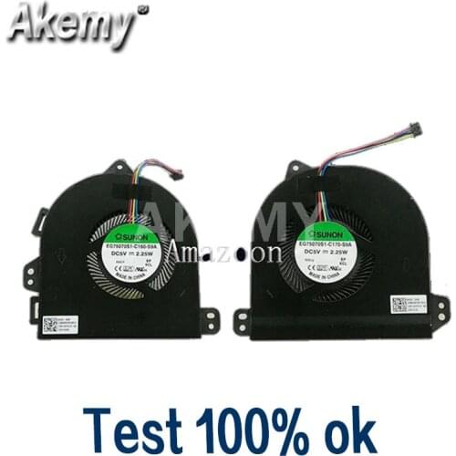 New original CPU GPU cooling fan For Asus G701 GX700 FAN GX700VO GX700V g701vi DC5V 2.25W EG75070S1-C160-S9A C170-S9A