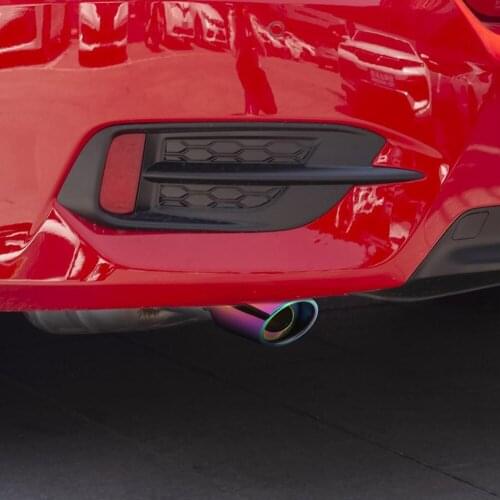 Burnt Color Stainless Steel Car Auto Exhaust Tip Practical Multi-functional Durable Muffler Bent Tail Pipe Silencer