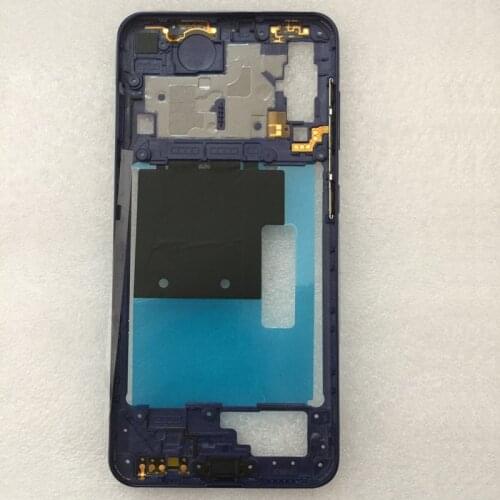 For Samsung Galaxy A60 A6060 Original Phone Housing New Side Middle Frame Center Chassis Cover With Power Volume Button Key