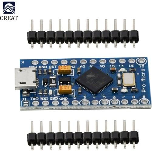 Pro Micro ATmega32U4 3.3V 16MHz Replace ATmega328 for Arduino Pro Mini With 2 Row Pin Header For Leonardo Mini Usb Interface