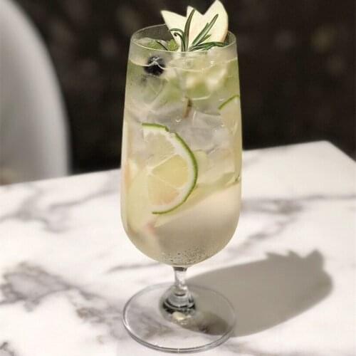 Ins Hot Cold Drinks Glass Creative Transparent Toblet SodaJuice Drinks Cup for Restaurant Bars Hotels 420ml